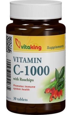 Vitamina C (Acid ascorbic) cu Macese Vitaking 1000mg - 30 tbs