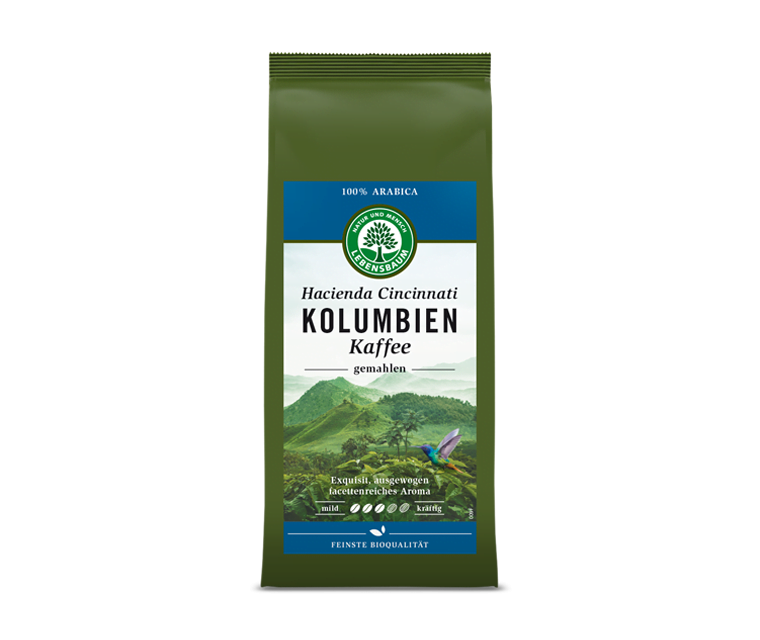 Cafea macinata KOLUMBIEN KAFFE, Ecologic Bio Lebensbaum - 250 g