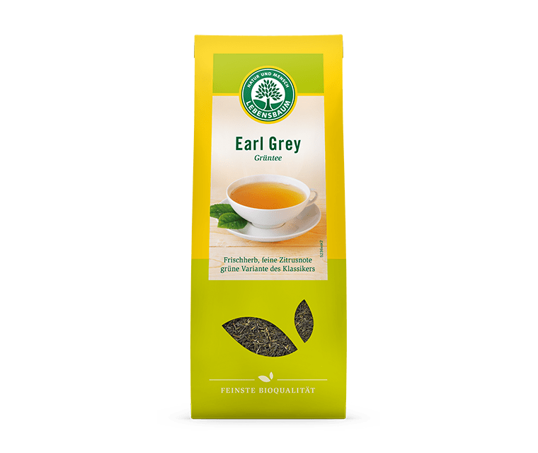 Frunze de Ceai Verde Earl Grey BIO - LEBENSBAUM - 50g. Poza 5992